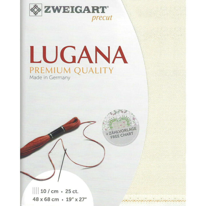 Precut Lugana 25 count Light Beige 3835/305
