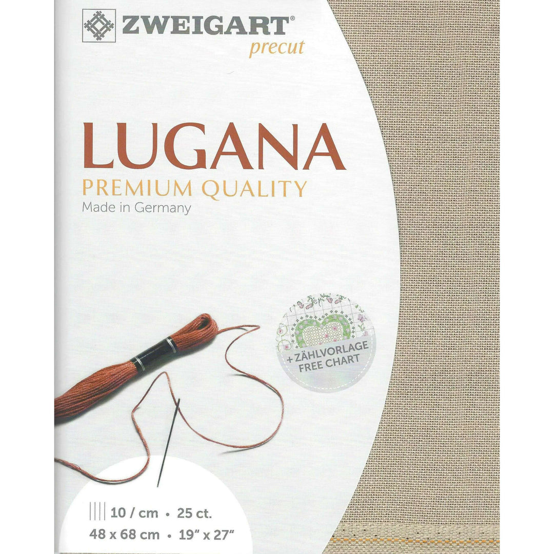 Precut Lugana 25 count Light Taupe 3835/779