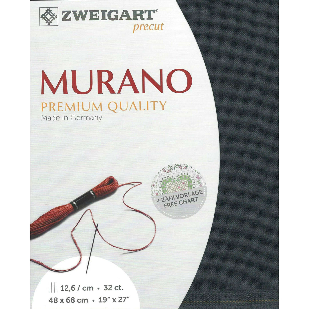 Precut Murano 32 count Charcoal Gray 3984/7026