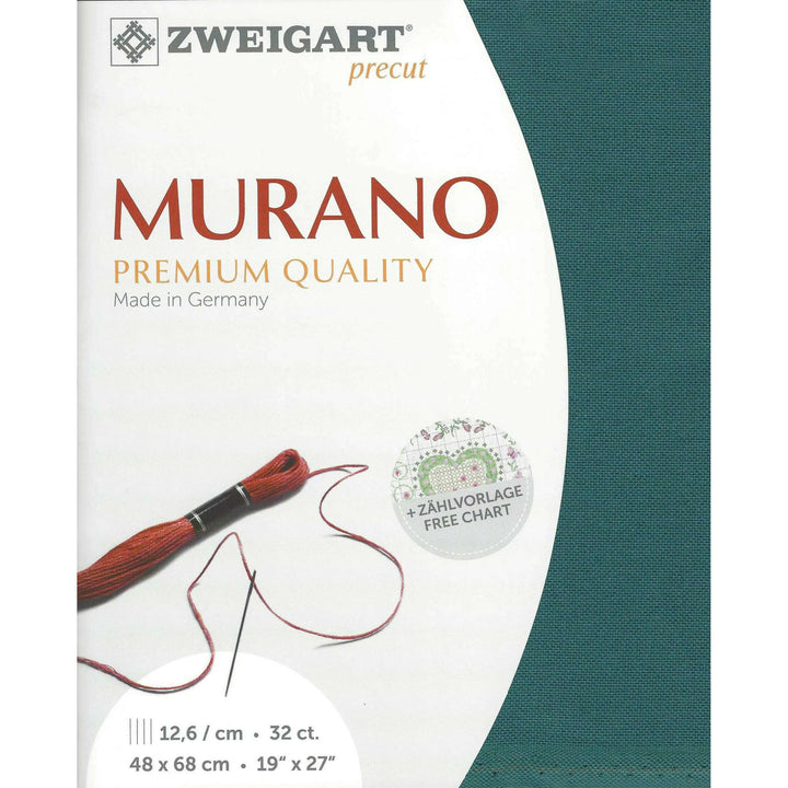 Precut Murano 32 count Petroleum Green 3984/5153