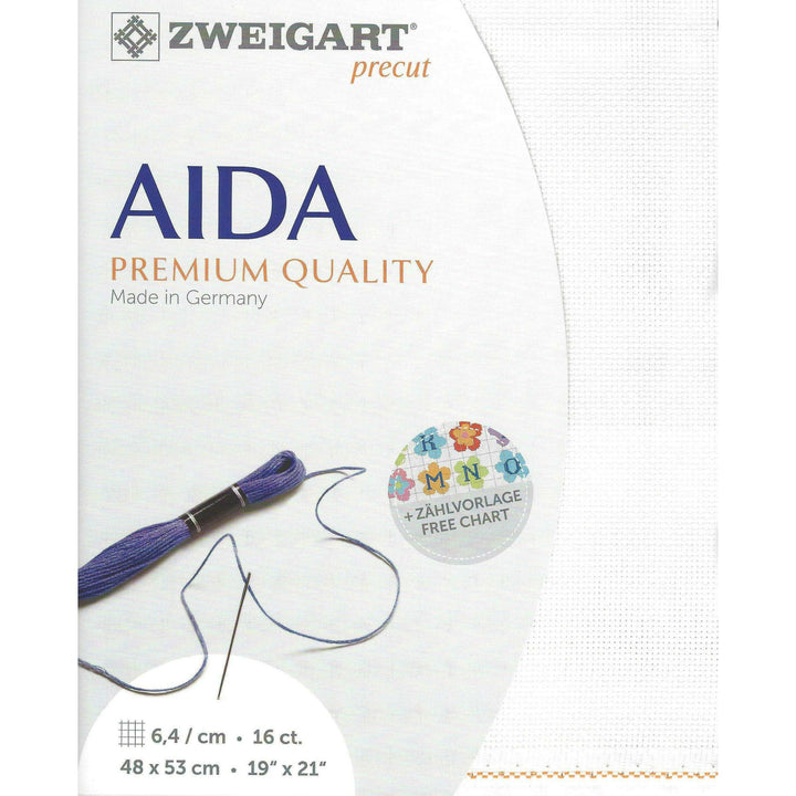 Precut Zweigart Aida 3251/100 White