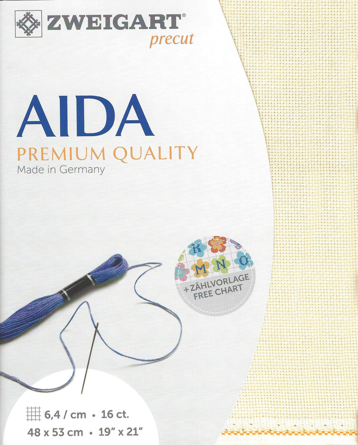 Precut Zweigart Aida 3251/264 Ivory