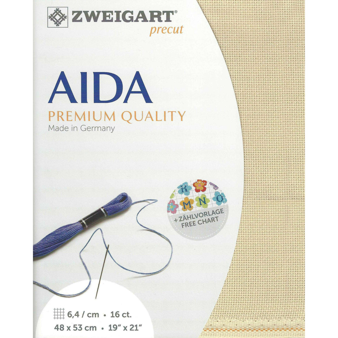 Precut Zweigart Aida 3251/3740 Beige