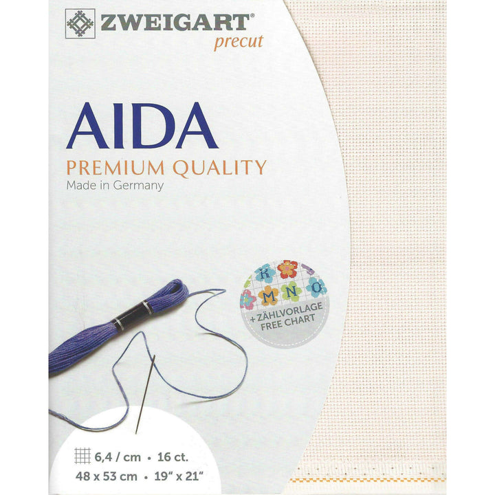 Precut Zweigart Aida 3251/4110 Rose