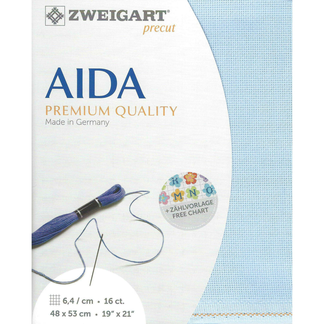 Precut Zweigart Aida 3251/503 Blue