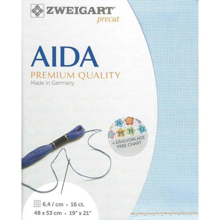 Precut Zweigart Aida 3251/503 Blue