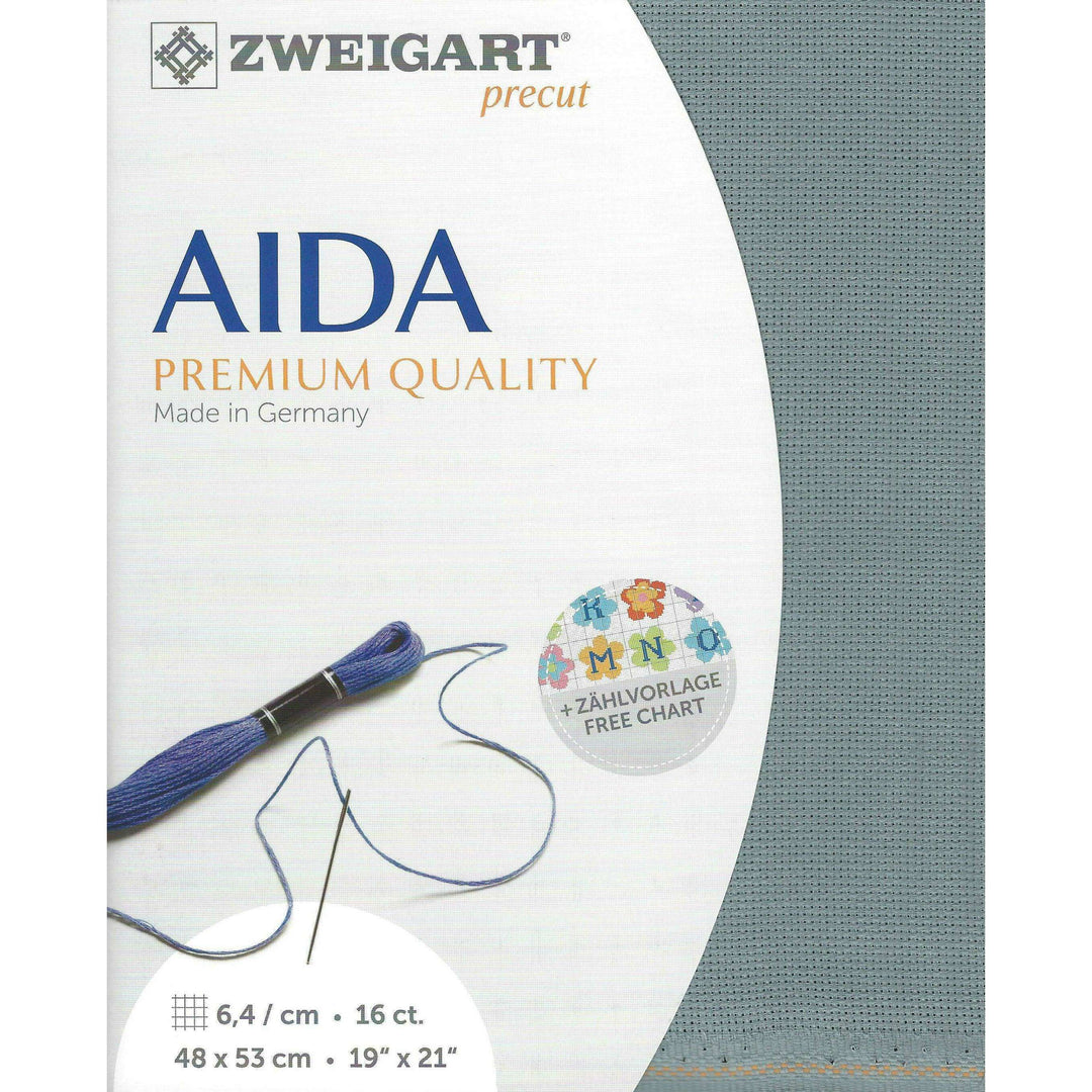 Precut Zweigart Aida 3251/594 Misty Blue