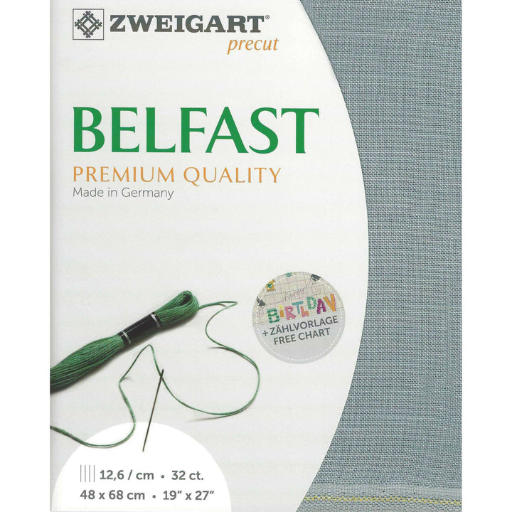 Precut Zweigart Belfast 32 count Pearl Smoky 3609/778