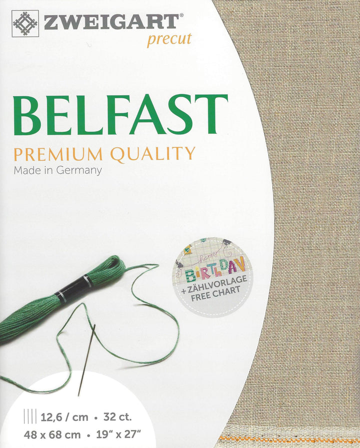 Precut  Zweigart Belfast 32 count Raw 3609/53