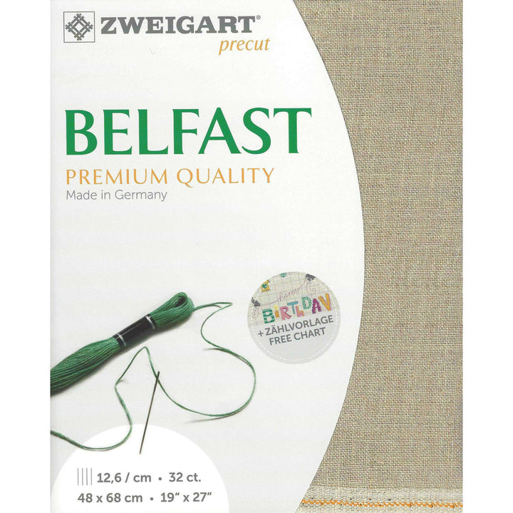 Precut  Zweigart Belfast 32 count Raw 3609/53
