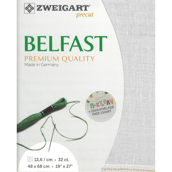 Precut Zweigart Belfast 32 count Silvery Moon 3609/7011
