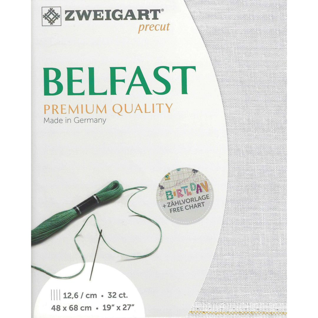Precut Zweigart Belfast 3609/2055 Pearl