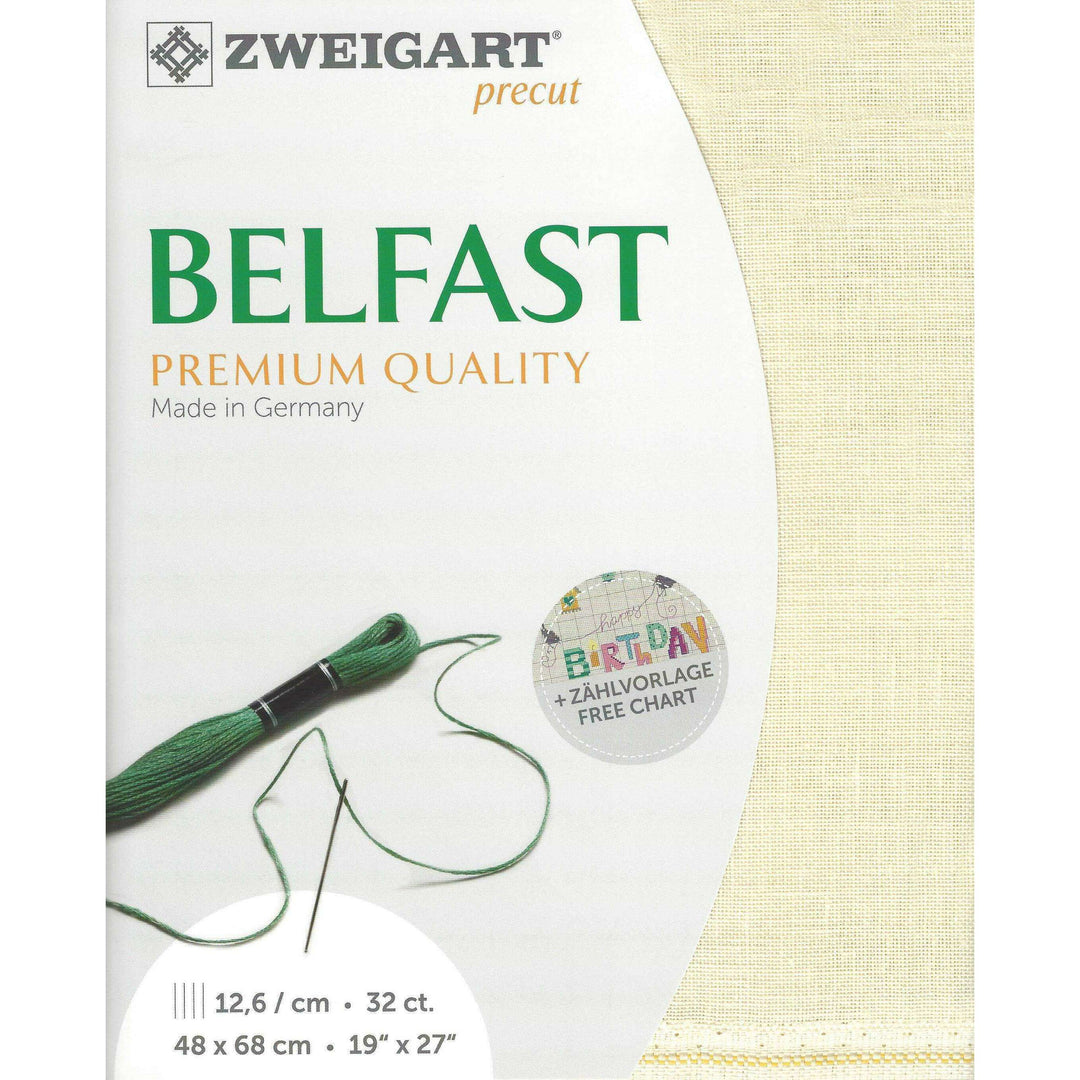 Precut Zweigart Belfast 3609/222 Cream