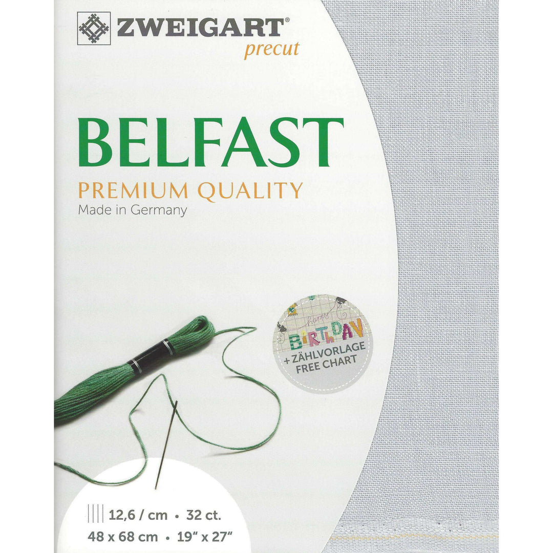 Precut Zweigart Belfast 3609/705 Pearl Gray