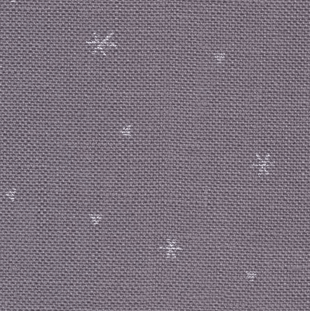 Precut Zweigart Belfast Sparkle 32 count Dark Grey/ Printed Metallic Silver 3609/7459