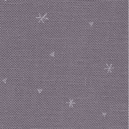 Precut Zweigart Belfast Sparkle 32 count Dark Grey/ Printed Metallic Silver 3609/7459