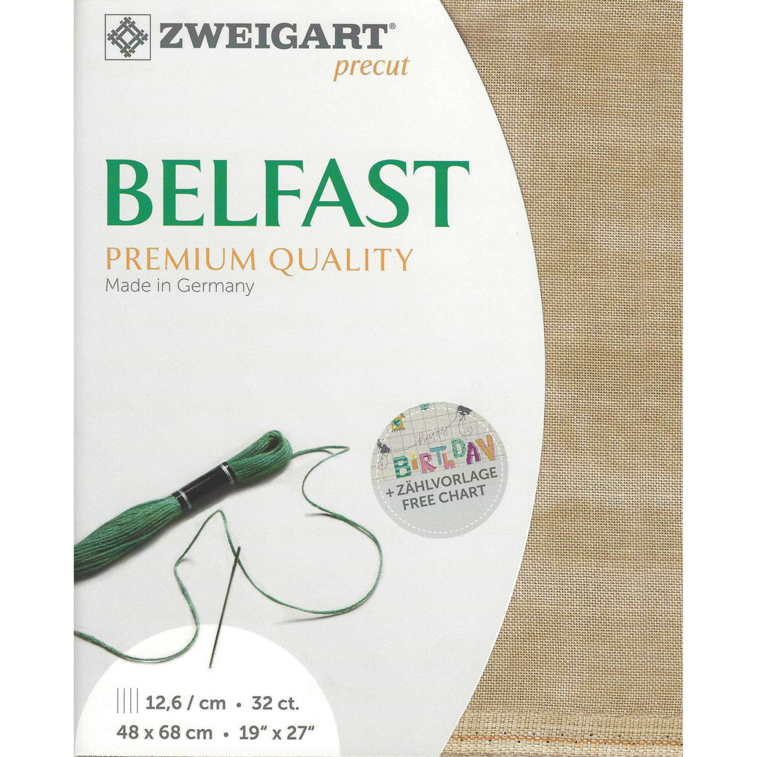 Precut Zweigart Belfast Vintage 3609/3009 Vintage Country Mocha