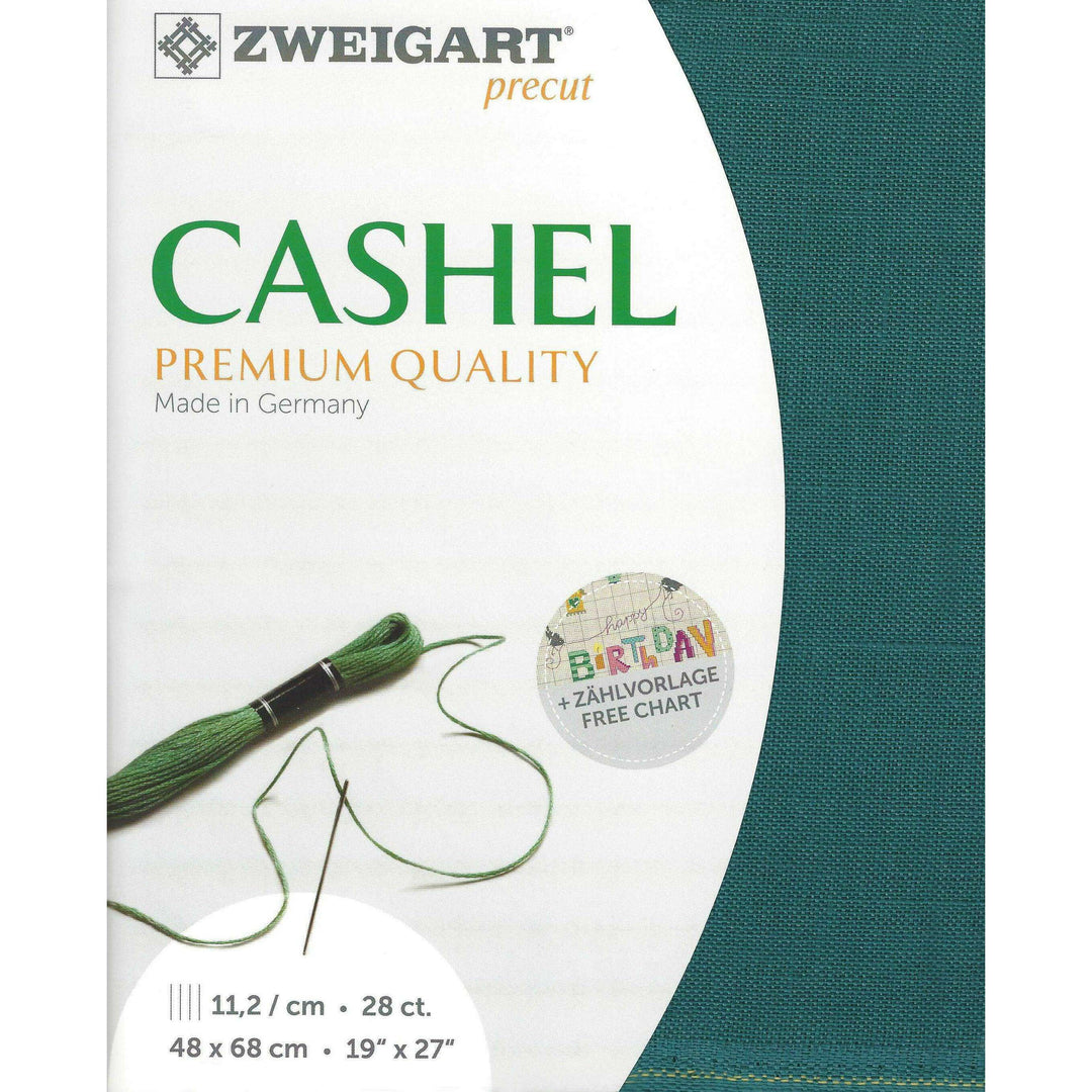 Precut Zweigart Cashel 28 count Moroccan Blue 3281/5153
