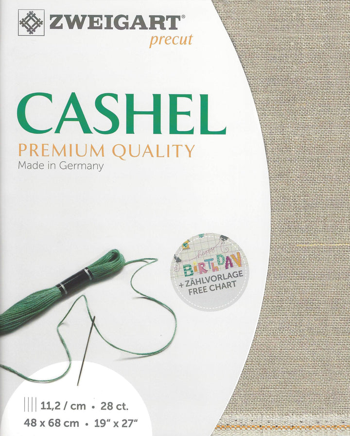 Precut Zweigart Cashel 28 count Raw Linen 3281/53