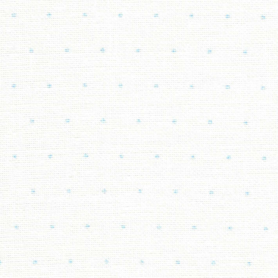 Precut Zweigart Cashel Mini Dots 28 count White with Grey Mini Dots 3281/1129