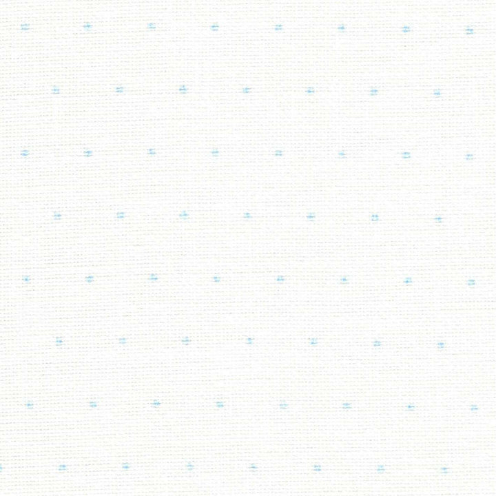 Precut Zweigart Cashel Mini Dots 28 count White with Grey Mini Dots 3281/1129