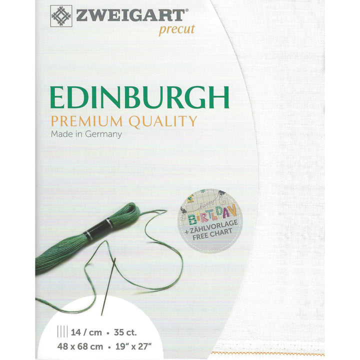 Precut Zweigart Edinburgh 36 count Antique White 3217/101