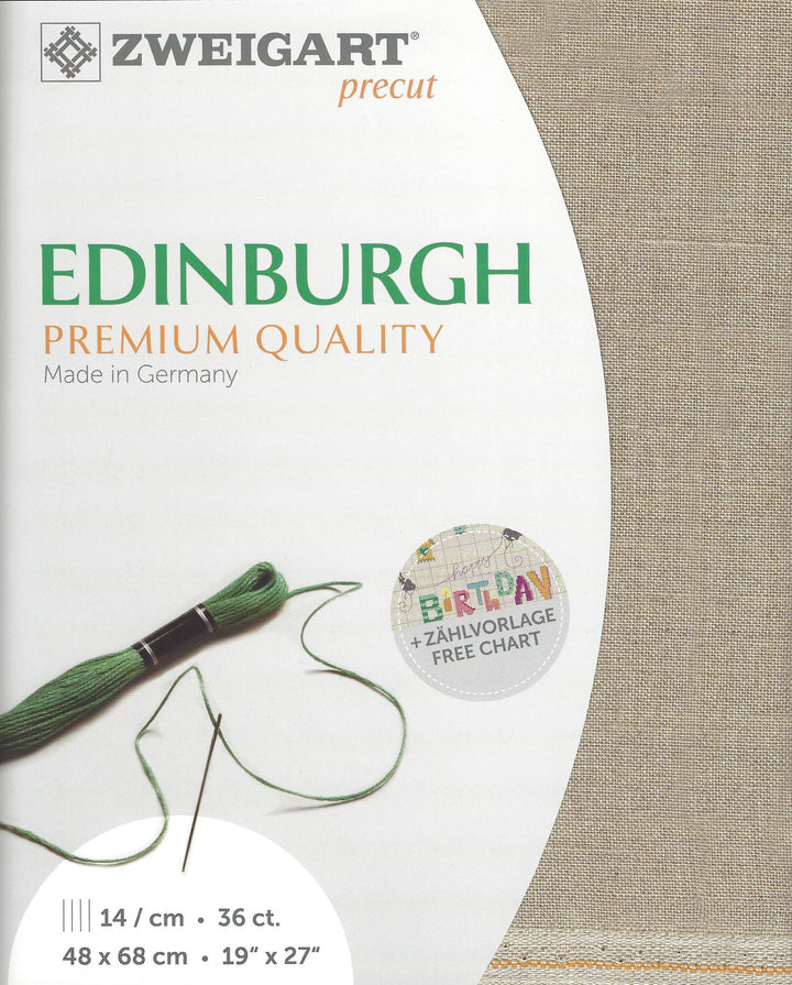 Precut  Zweigart Edinburgh 36 count Raw 3217/53