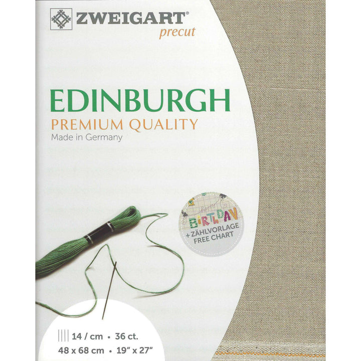Precut  Zweigart Edinburgh 36 count Raw 3217/53
