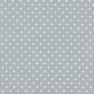 Precut  Zweigart Fein-Aida Petit Point 18 count Grey with White Points 3793/7349