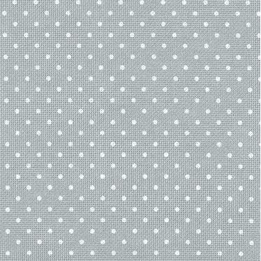 Precut  Zweigart Fein-Aida Petit Point 18 count Grey with White Points 3793/7349