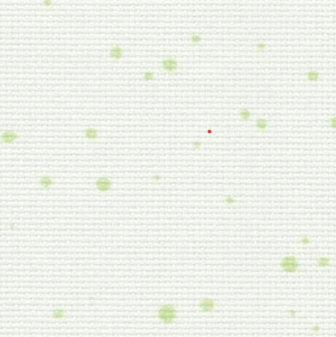 Precut  Zweigart Fein-Aida Splash 18 count Light Green Splash 3793/1359