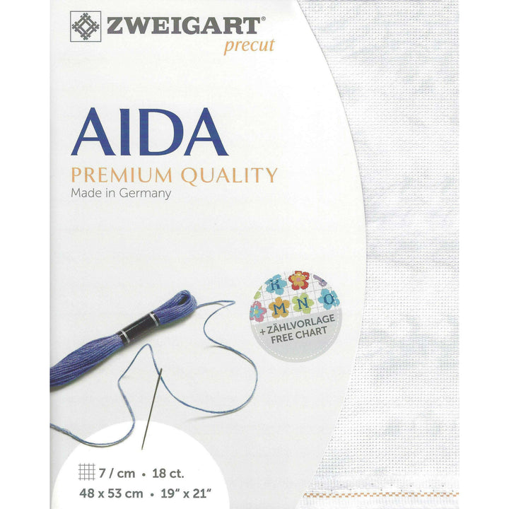 Precut Zweigart Fein-Aida Vintage 18 count Vintage Marble 3793/7139