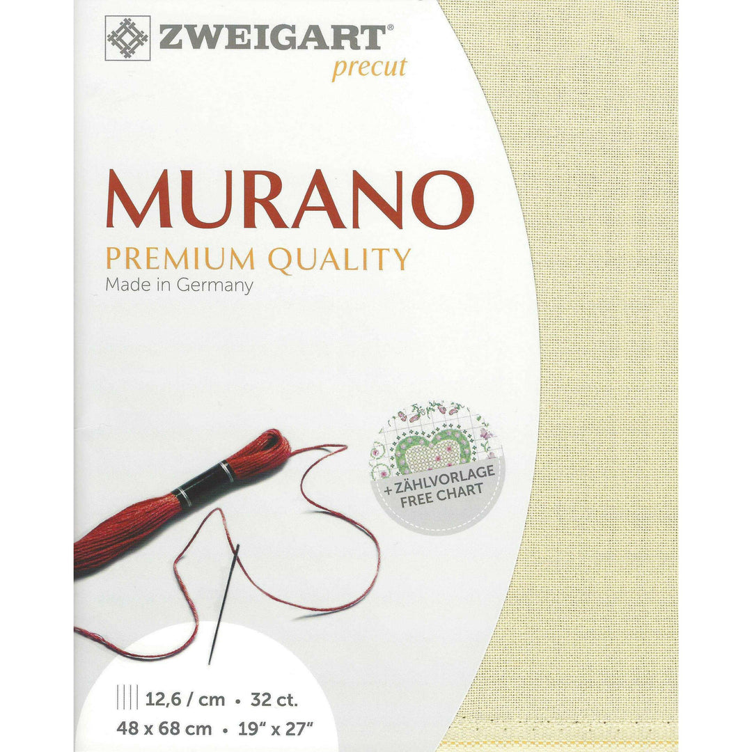 Precut  Zweigart Murano 32 count Platinum 3984/770