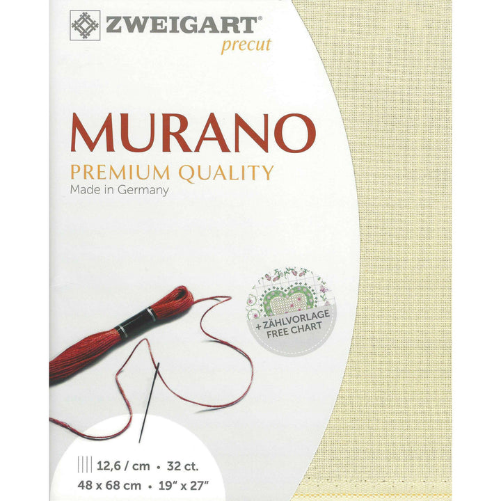 Precut  Zweigart Murano 32 count Platinum 3984/770