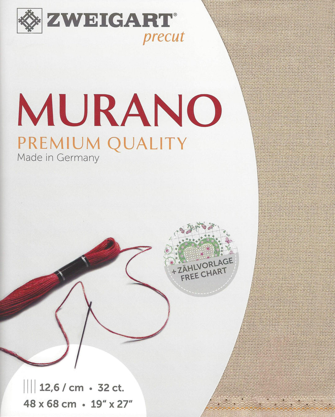 Precut Zweigart Murano 3984/306 Beige