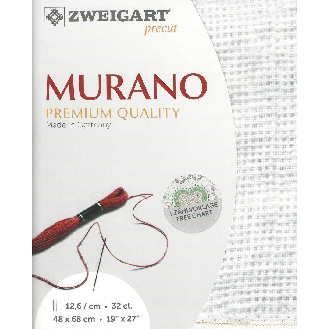 Precut  Zweigart Murano Vintage 32 count Marble/Stormy Clouds 3984/7139