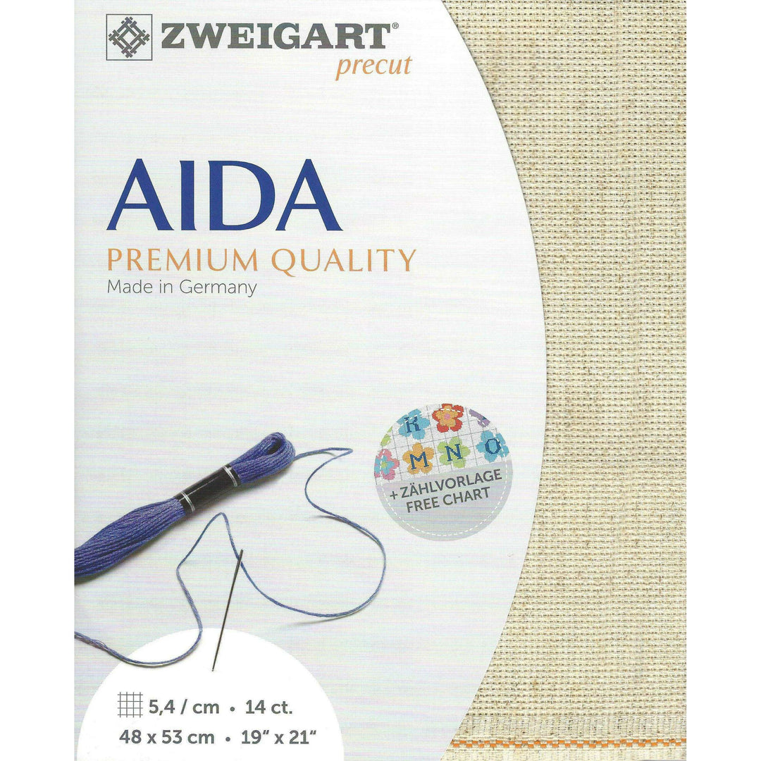 Precut Zweigart Rustico-Aida 14 count Wheat 3279/54