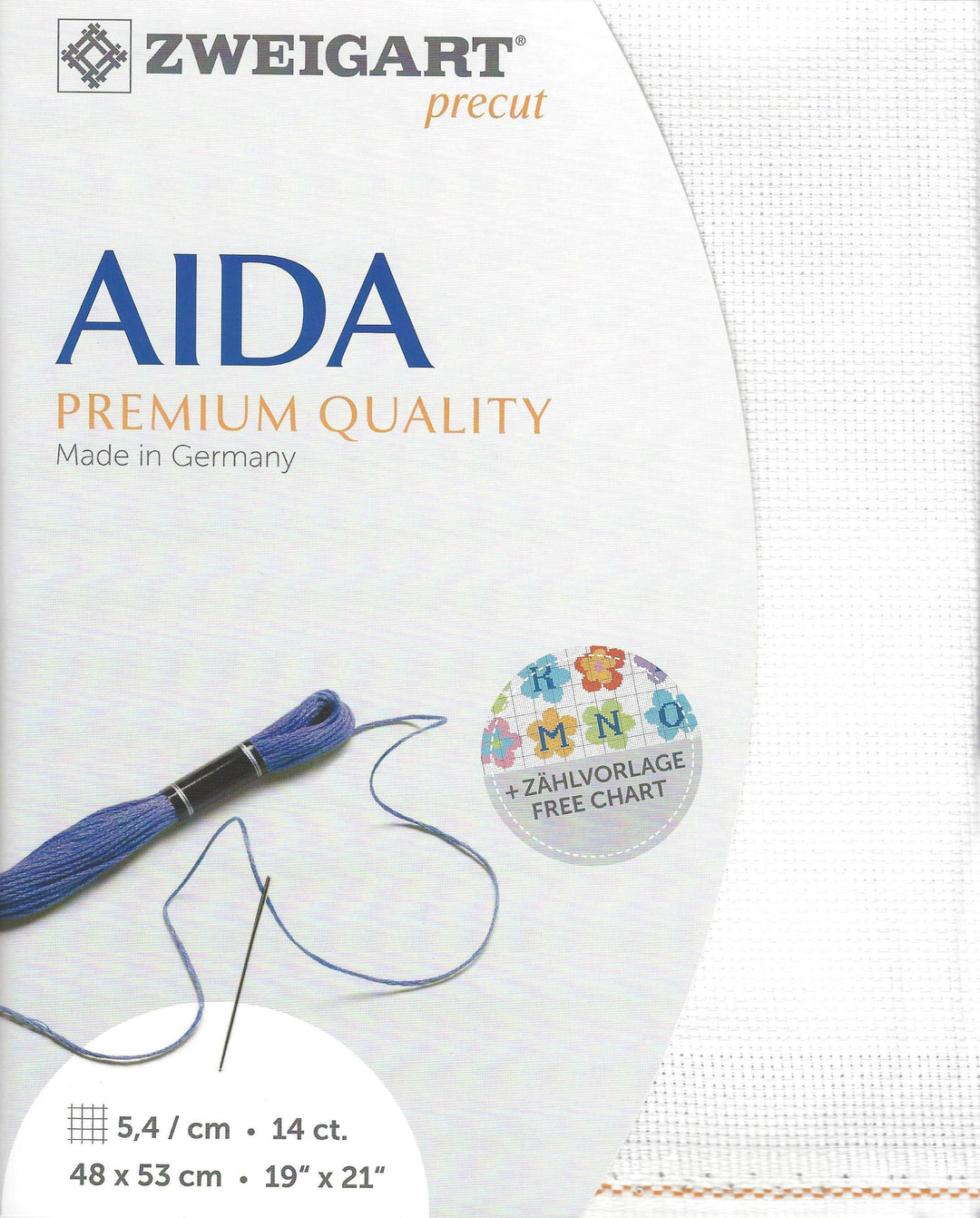 Precut Zweigart Stern-Aida 14 Count 3706/101 Antique White