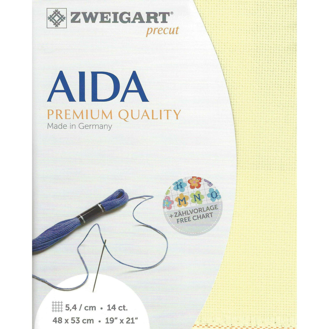 Precut Zweigart Stern-Aida 3706/2030 Yellow