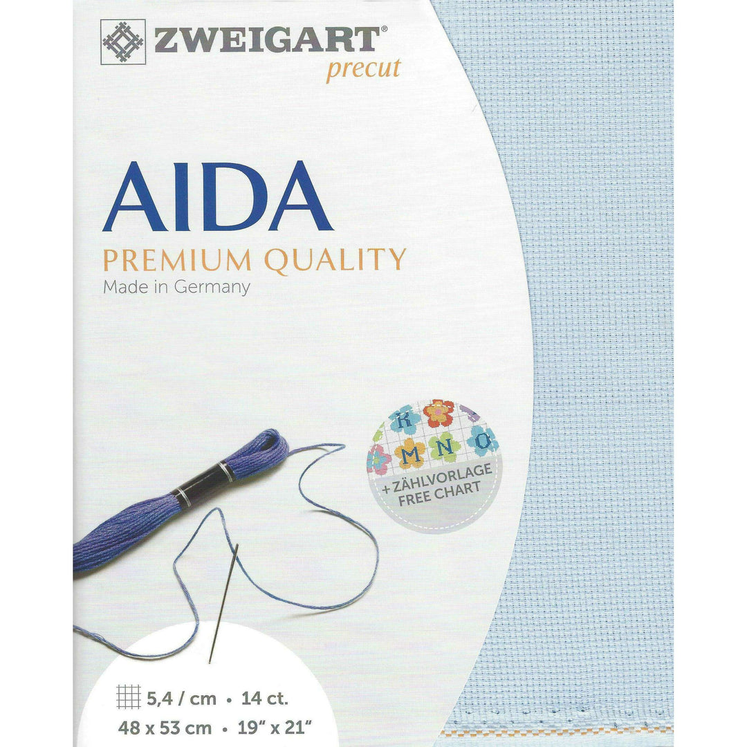 Precut Zweigart Stern-Aida 3706/5130 Pale Blue