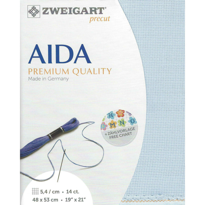 Precut Zweigart Stern-Aida 3706/5130 Pale Blue