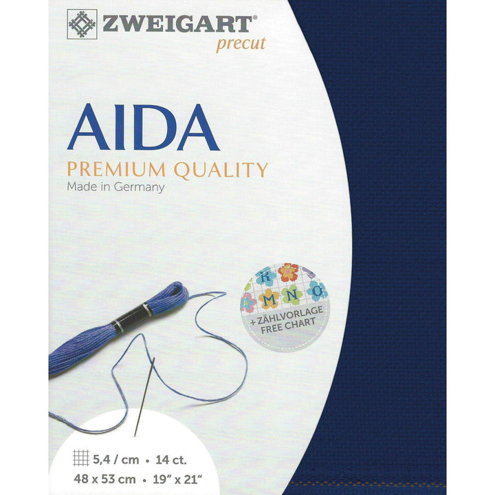 Precut Zweigart Stern-Aida 3706/567 Marine Blue