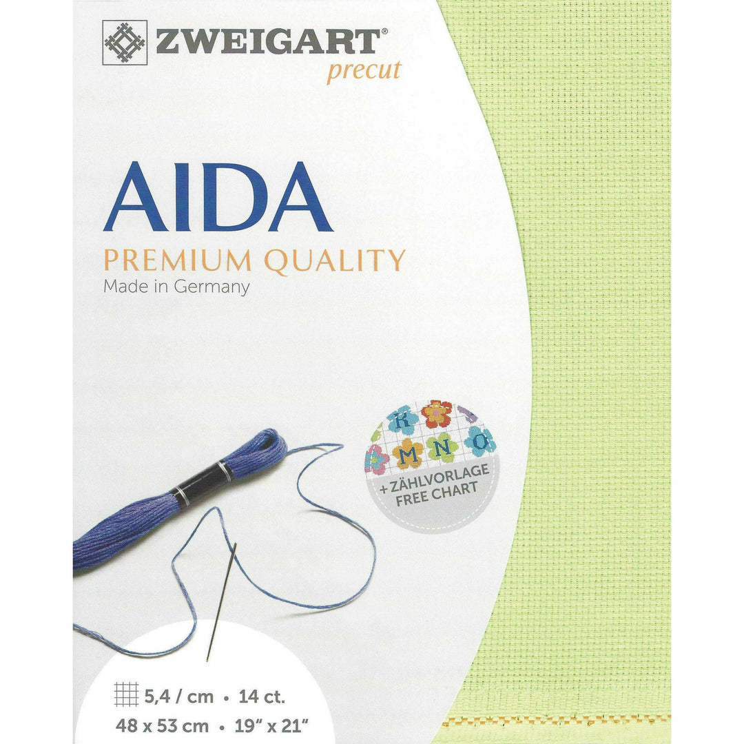 Precut Zweigart Stern-Aida 3706/6122 Lime
