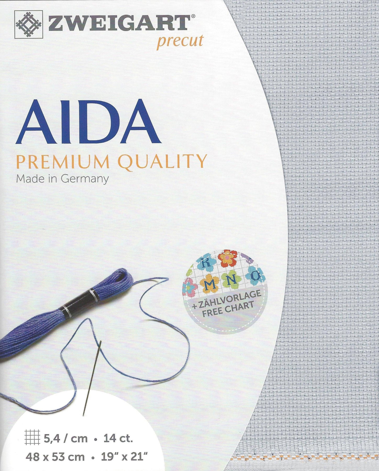 Precut Zweigart Stern-Aida 14 Count 3706/713 Steel-Grey – Quirks!
