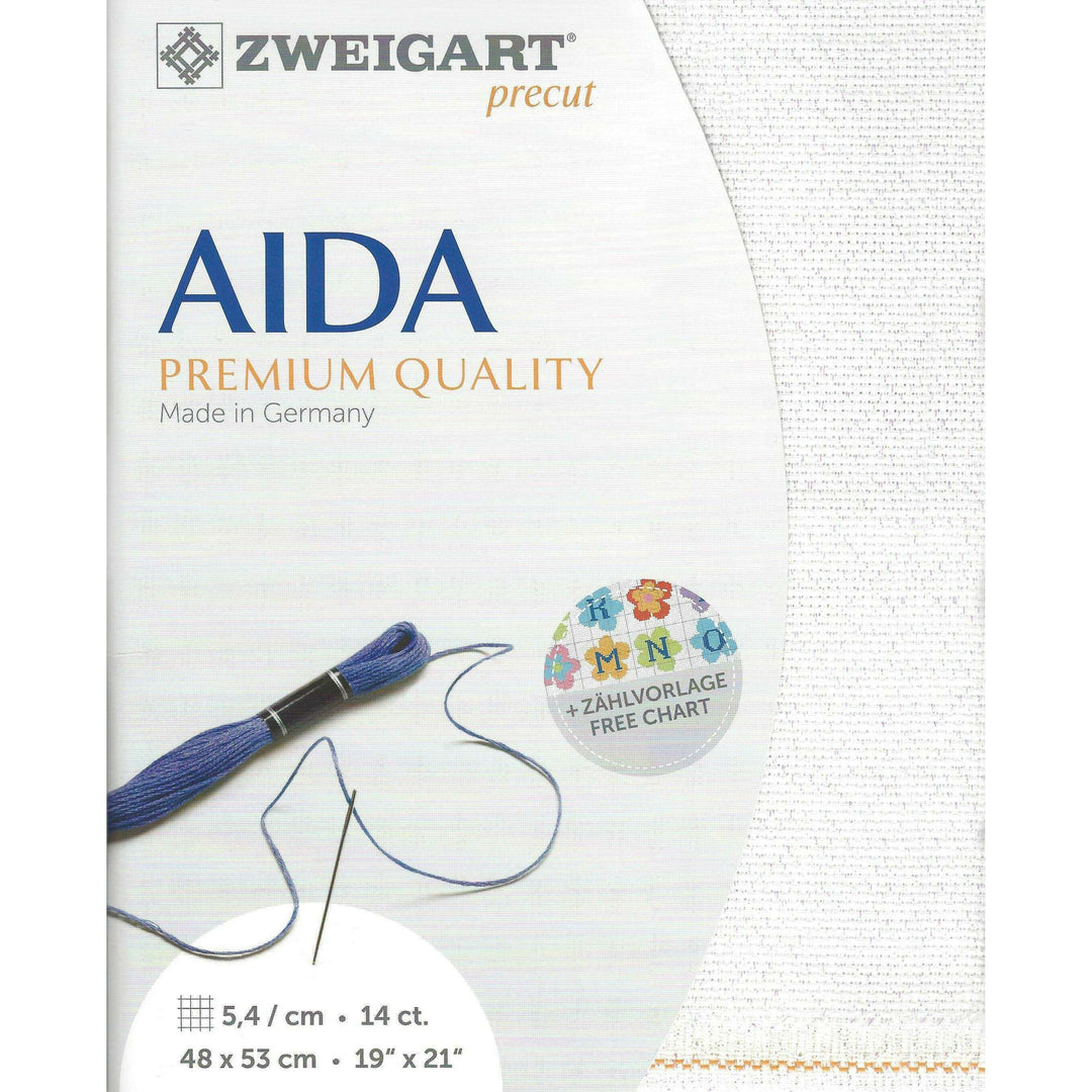 Precut  Zweigart Stern-Aida Star 14 count White Opalescent 3706/11