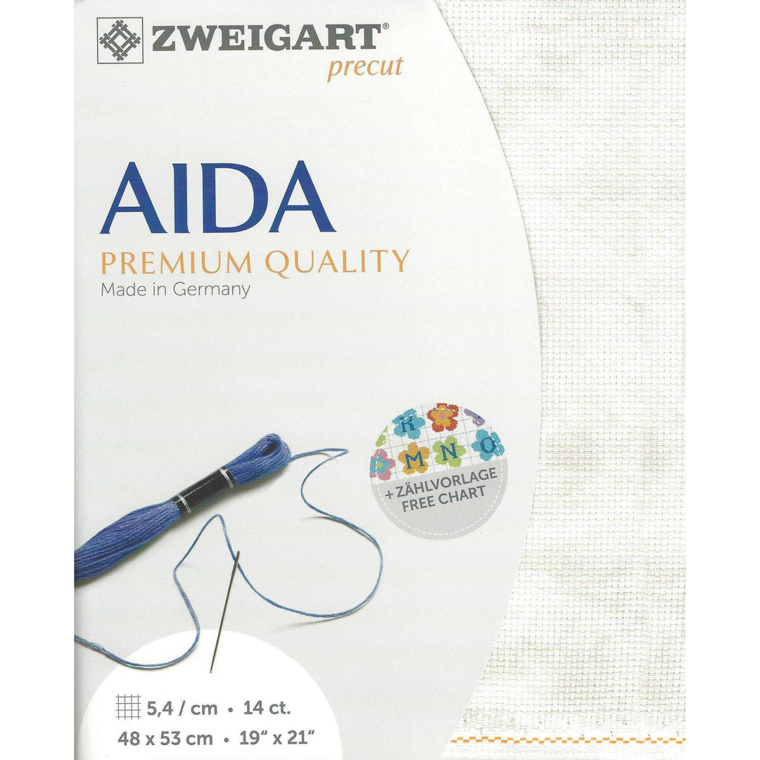 Precut  Zweigart Stern-Aida Vintage 14 count Vintage Sand 3706/1079