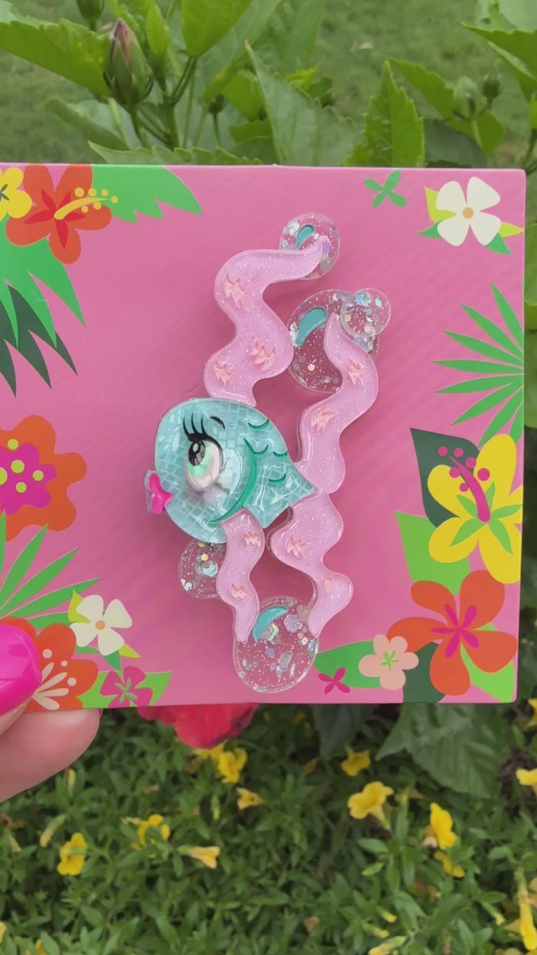 Fishy Kisses Brooch by Miss Fluff x Lipstick & Chrome
