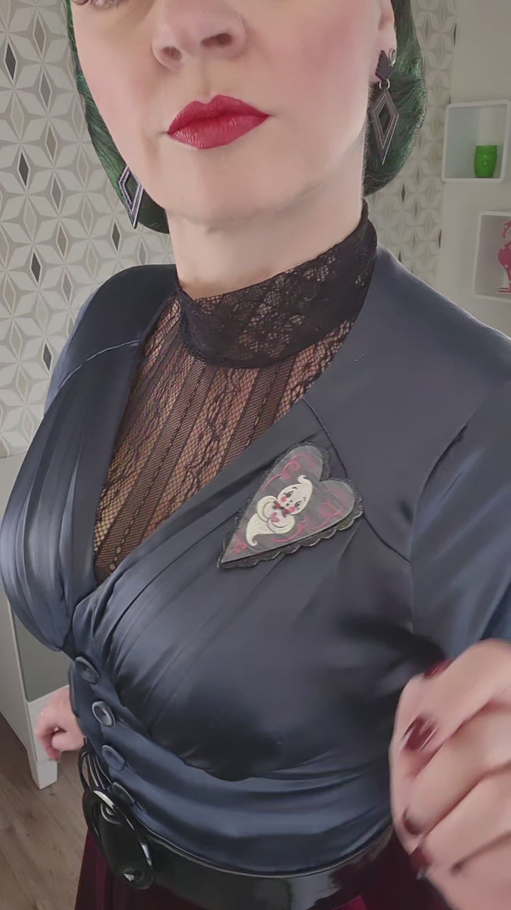 Haunted Heart Brooch by Johanna Parker x Lipstick & Chrome