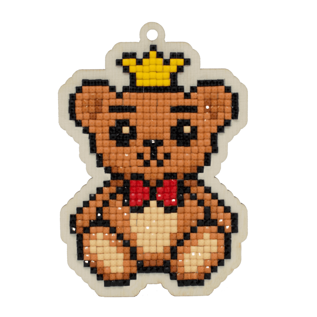 Prince Bear CSw436 Diamond Painting on Plywood Kit