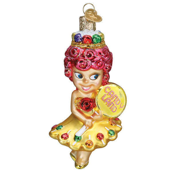 Old World Christmas Princess Lolly Blown Glass Ornament